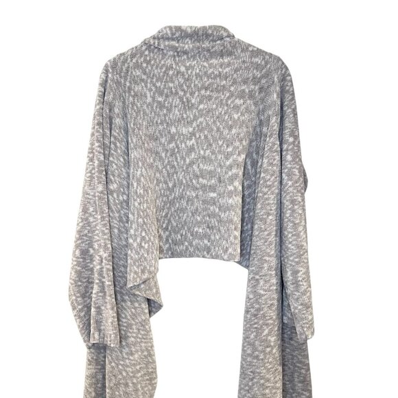 Soma‎ L/XL Plush Blanket Texture Hi Lo Open Front Cardigan Cozy Lounge Stretchy - Picture 5 of 7